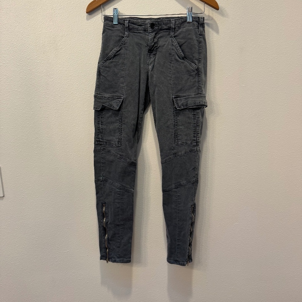 Navy-Gray Moto, Utility Style J Brand Houlihan Size 25 Pants
